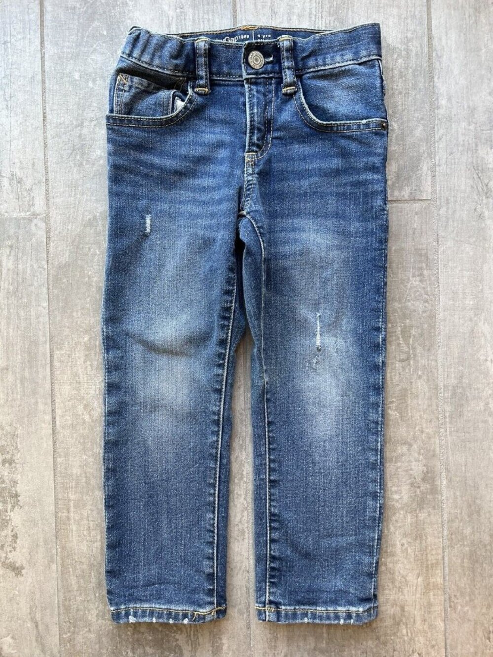 Gap Baby Boys Stretch Denim Jeans Light Wash 4 Slim Toddler Casual Pants